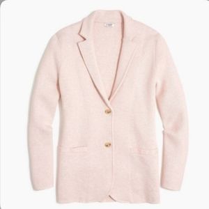 NWT J.Crew Factory sweater blazer heather quartz pink XS
